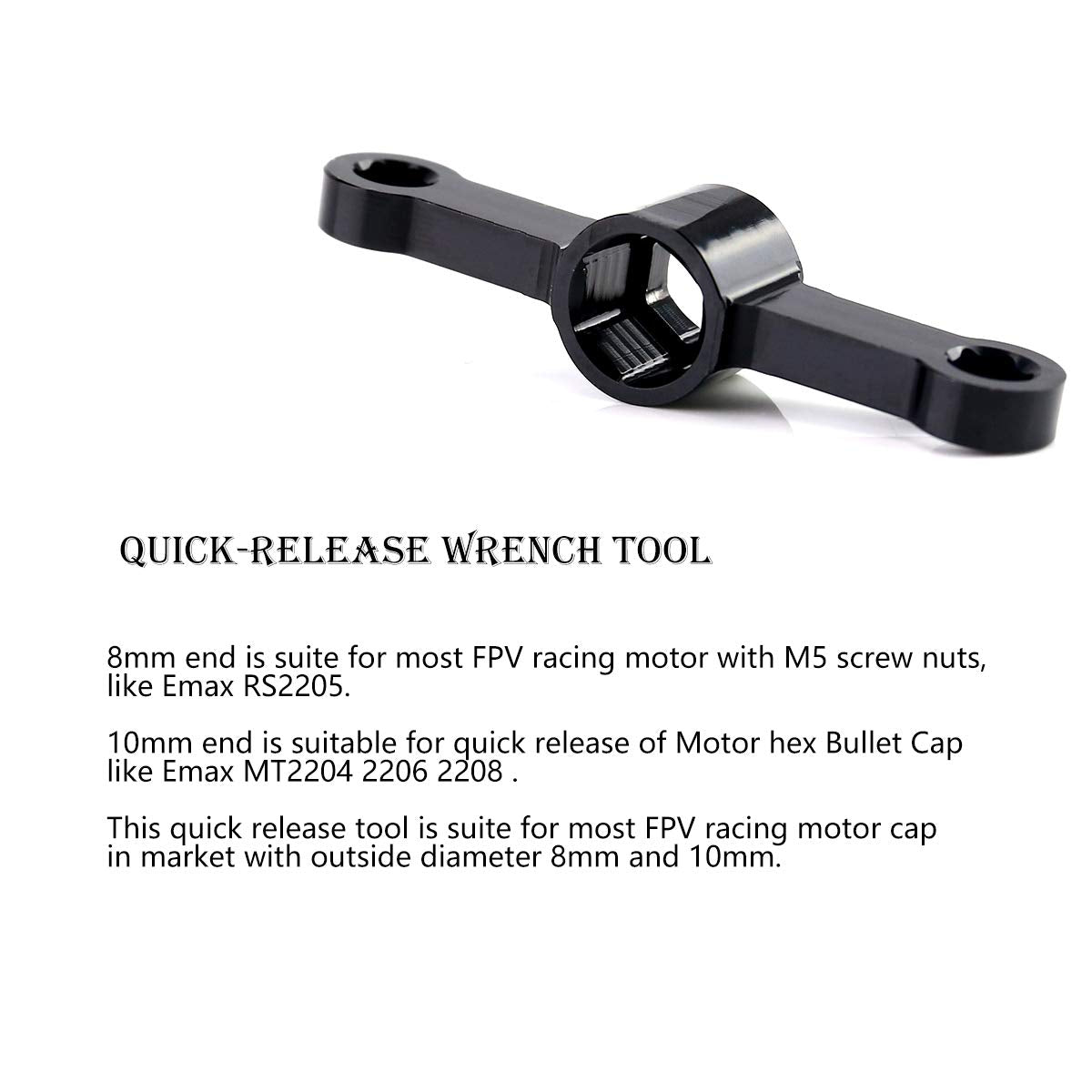20Pcs M5 Motor Screw Props Nut Flange Nut Propeller Adapter Quick Release Wrench Tool CW CCW for RC FPV Racing Drone 2204 2205 2