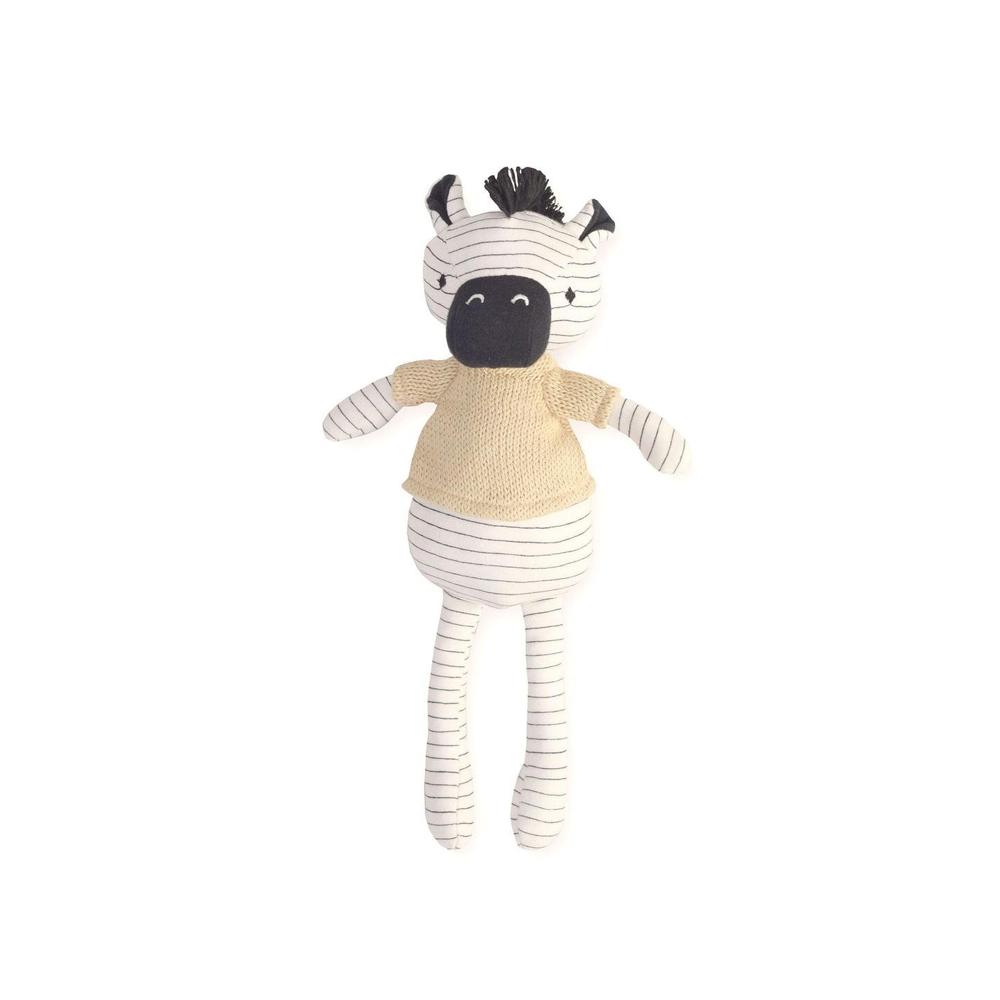 Crane Baby Handmade Zebra Plush Toy, Plush Stuffed Animal, Safari Nursery Decor, Baby Stuffed Animals, Zulu The Zebra