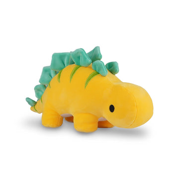 Avocatt Yellow Stegosaurus Dinosaur Plushie - 10 Inches Stuffed Animal Plush Dino - Plushy and Squishy Dinosaur with Soft Fabric