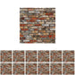 Samcami Miniature Dollhouse Accessories, Self-Adhesive Dollhouse Wallpaper And Flooring, Mini Dollhouse Accessories 1 12 Scale, 12Pcs (No.2)