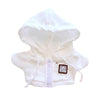 Niannyyhouse 10Cm~15Cm 20Cm Plush Doll Clothes Hoodie Cardigan Jacket Soft Stuffed Plush Toy Dress Up (White 10Cm~15Cm)