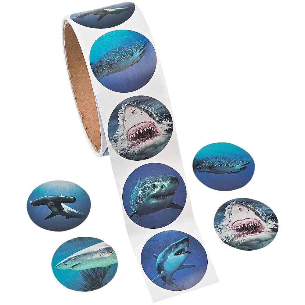 Shark Photo Realistic ROLL Sticker - Stationery - 1 Piece