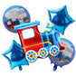Party Decorz Train Birthday Foil Balloon Set 5 Pcs For Kids Party