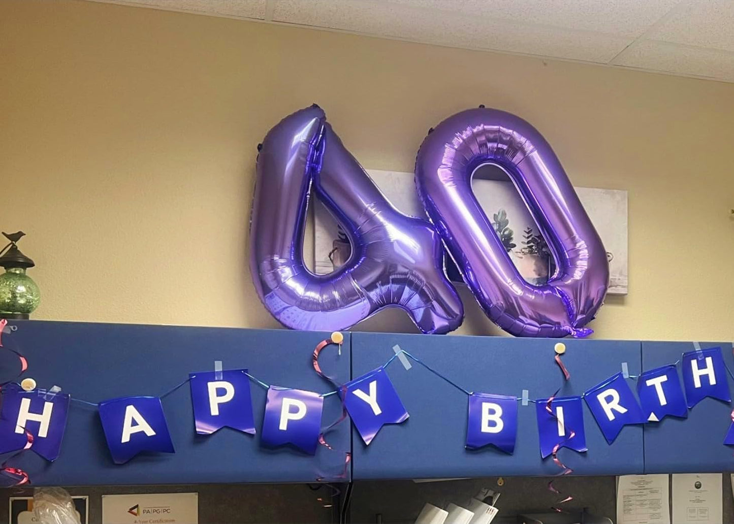 Number 0 Balloons 40 Inch Jumbo Foil Mylar Purple Number Balloons For 10 20 30 40 50 60 70 80 90 100 Numbers Balloon Office Birt