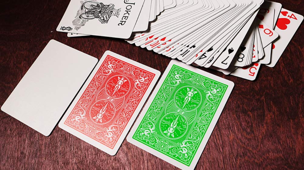 Mms Cards Bicycle Green Back Uspcc Trick