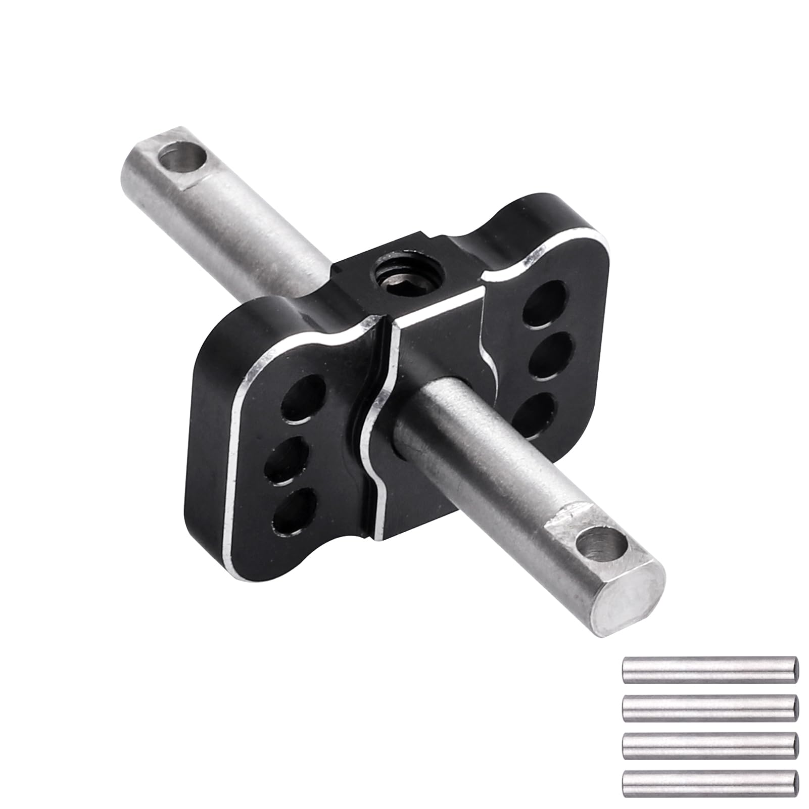 Aluminum Differential Locker Spool Diff Case Mounts for 1/10 Scale 2WD Traxxas Slash Rustler Stampede VXL Bandit Car Truck Repla