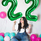40 Inch Dark Green Number 4 Balloon For 14 24 40 Birthday Party Decorations, Four Large Numbers For Party Decor Anniversary Phot
