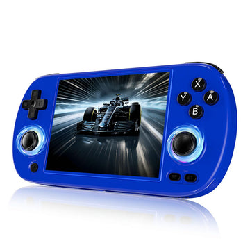 Rg40Xxh Handheld Game Console 4.0-In 640*480 Ips Screen 3200Mah 64Bit System Blue