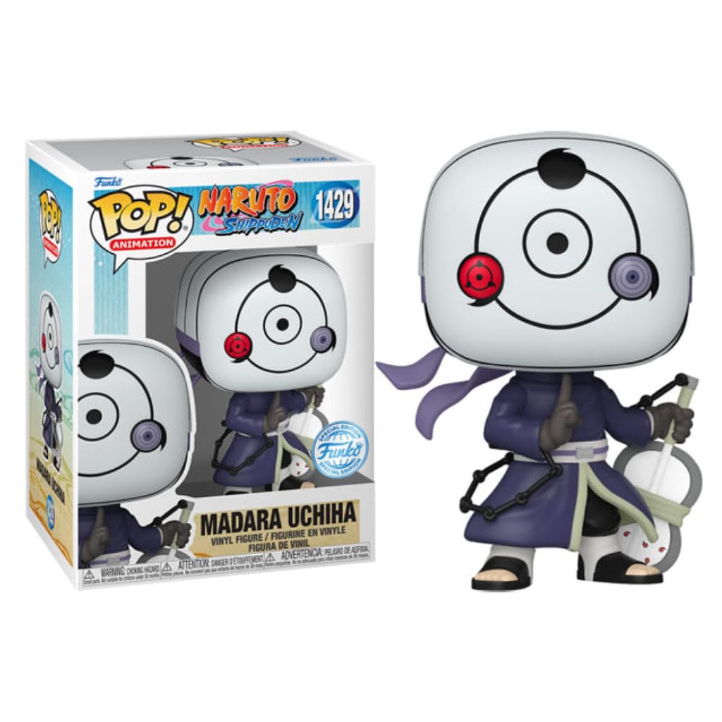Funko Pop! Naruto Shippuden Madara Uchiha War Mask Vinyl Figure #1429, Special Edition, Multicolor, One Size, Plastic
