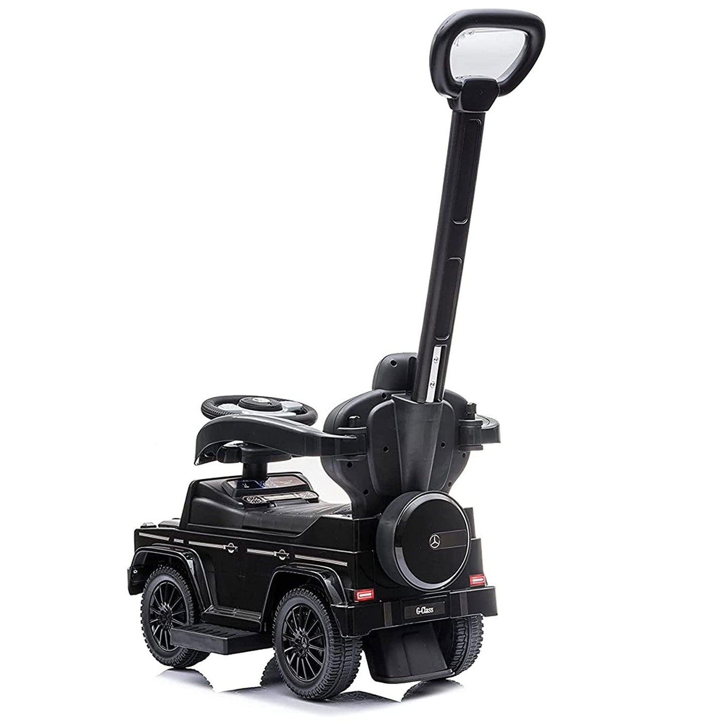 Best Ride On Cars Mercedes G-Wagon 3 In 1 Push Car, Black, Large