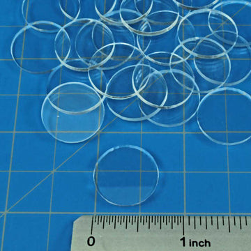 Litko Clear Miniature Bases, Circular .75 Inch, 1.5Mm Clear (25)