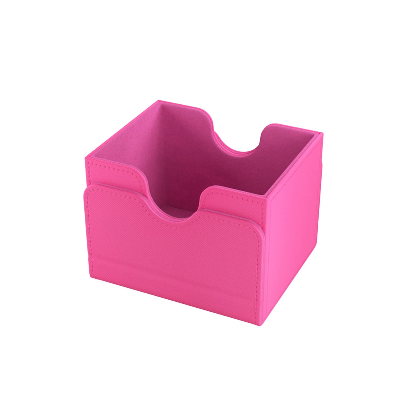 Sidekick 100+ Xl Convertible Deck Box | Sideloading Card Storage With Removable Cover Clips Holds 100 Double-Sleeved Cards In Extra Thick Inner Sleeves Pink Color Made By Gamegenic (Ggs20097Ml)