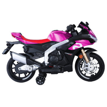 12V Kids Motorcycle, Electric Motorcycle For Kids With Long Battery Life, Aprilia Licensed Ride On Motorcycle With Eva Wheels, T