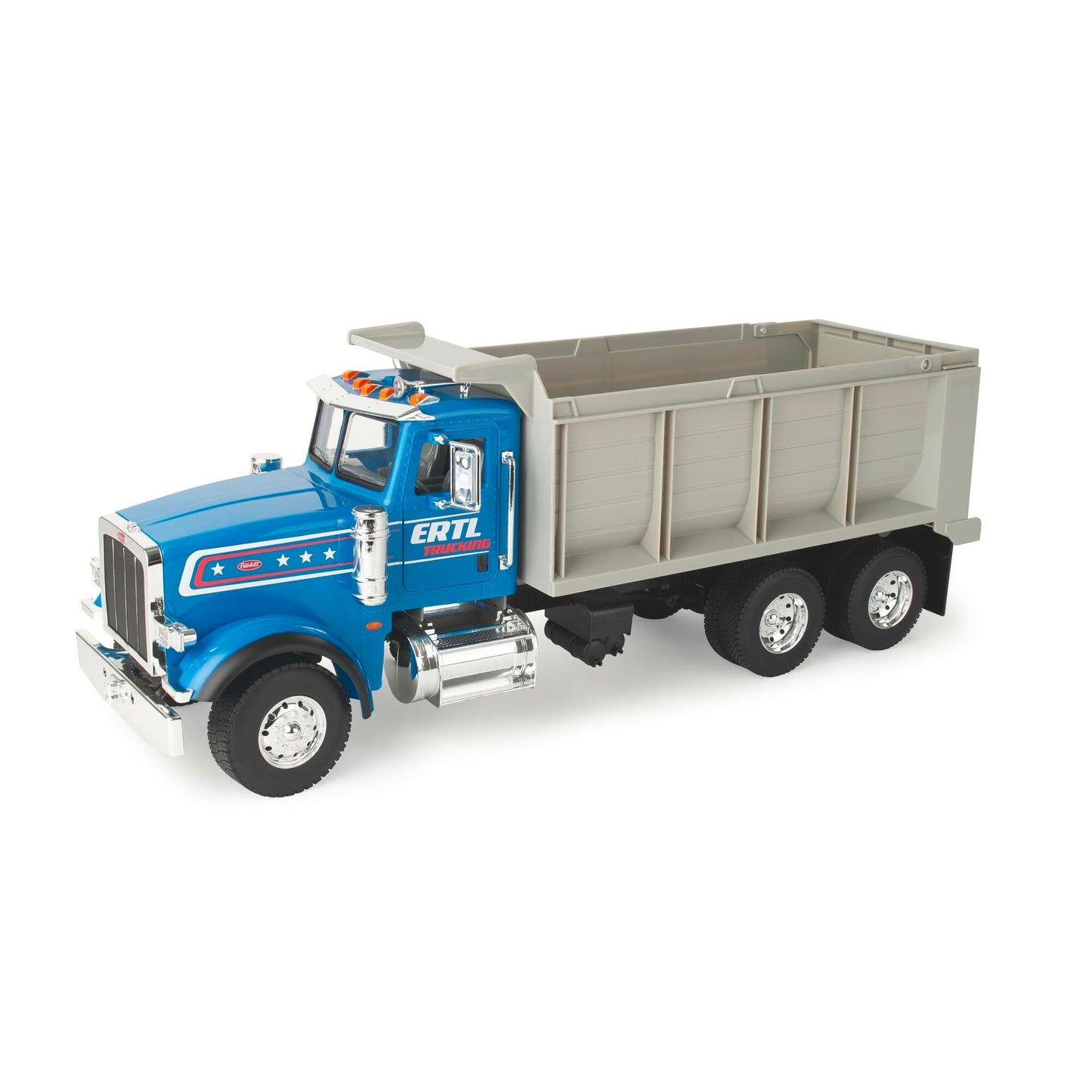 TOMY Big Farm Peterbilt Dump Truck Toy - 1:16 Scale- Includes Lights and Sounds - Functional Dump Bed - Toy Dump Truck for Toddl