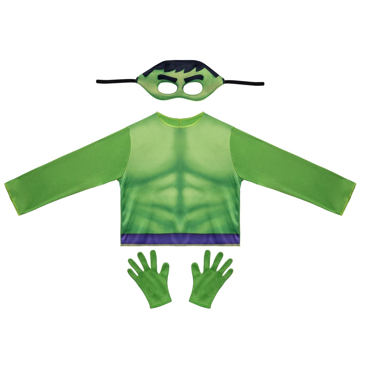 Marvel Spidey Friends Child Halloween Costume Dress-Up Box - Three Sets Of Tops, Gloves, And Plastic Masks (3-4T) Multi