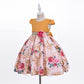 Cosplay Life Floral Dress for Girls and Young mature-themeds Fashion Flower Waistline Kids Party Festival Dress Ages 5-9 Years Old (Peach  5YRS)