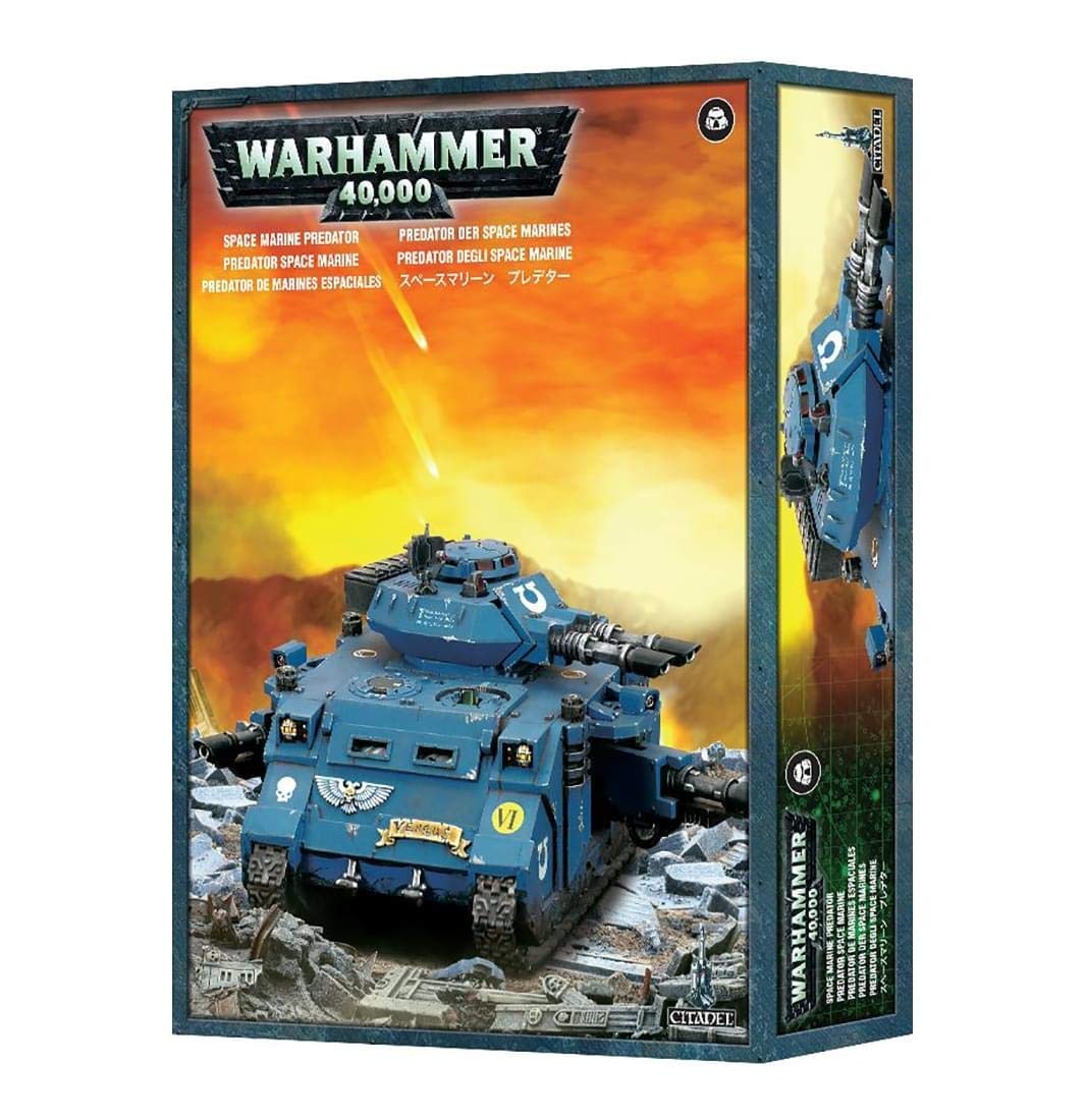 Games Workshop Predator Model 99120101320 - Large Blue Plastic Figure (9x12x2.5 inches)