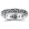 Hoohwe Spinner Rings For Anxiety,S925 Sterling Silver Fidget Anxiety Worry Relieving Boredom Band Rings (5.Celtic Knot Rings, 7)