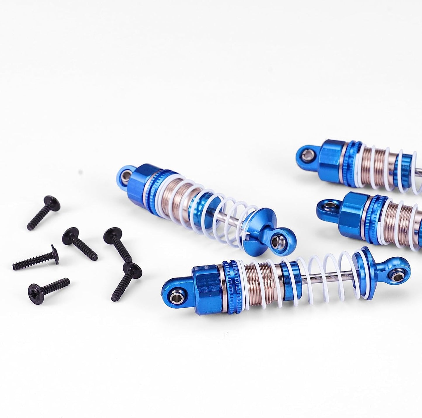 Haiboxing 1/18 Full Aluminum Oil Filled Shocks 4Pcs, All Metal Absorber Damper Rc Upgrad Parts For Hbx 18858 18868 18859E 18859A