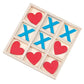 Fun Express Valentine Wooden Tic Tac Toe Game - Toys - 10 Pieces