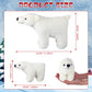 Zubebe 4 Pcs Polar Bear Stuffed Animal Set Large White Stuffed Bear Soft Polar Bear Plush Toy Cuddly Bear Gifts For Birthday Chr