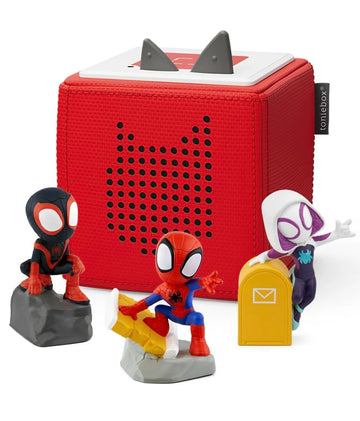 Toniebox 1 Bundle with Spidey, Ghost-Pider, and Spin - Red [Discontinued]