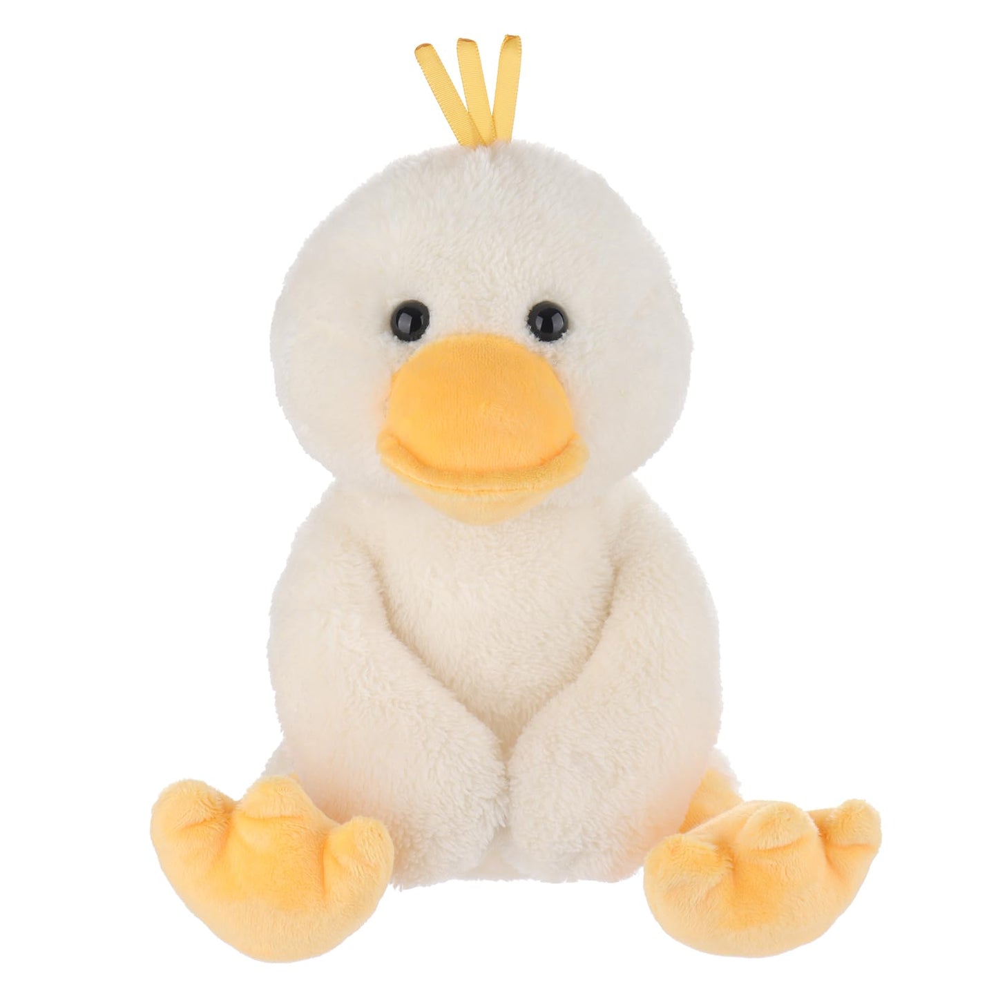 Apricot Lamb Toys Plush White Velvet Duck With Thin Foot Stuffed Animal Soft Cuddly Perfect For Kids 8.5 Inches