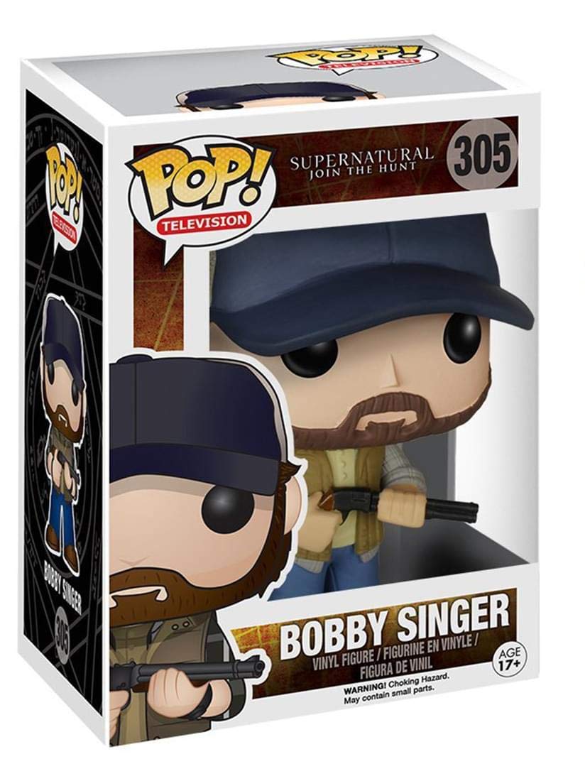 Funko POP TV Bobby Singer Action Figure - 3.75" Vinyl, Brown, Model 6464