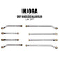 INJORA High Clearance Front 4 Links Set for SCX24 Gladiator Dodge Power Wagon 1/24 RC Crawler Car Axial, 8PCS (Grey)