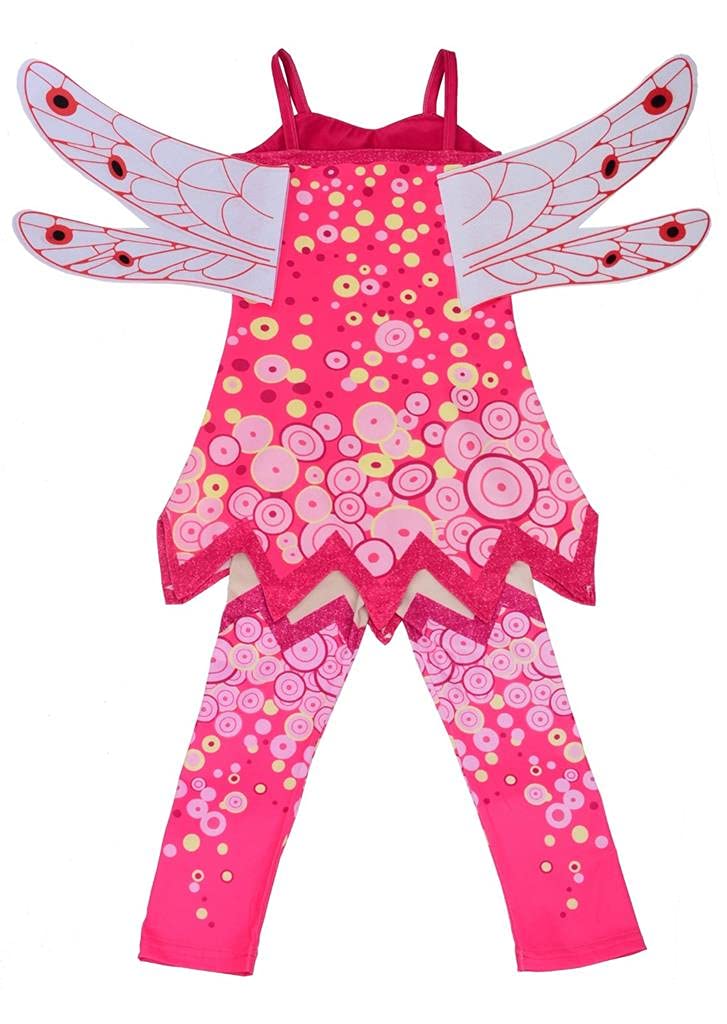 Lito Angels Mia Toddler Girls Costume Fairy Fancy Dress Up Halloween Party Outfit W-Wings, Pants & Armband Bracelet