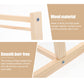Tofficu Doll Clothes Organizer Wooden Garment Hanger For Dolls Single Rack For And Storage For Boys And Girls Clothes
