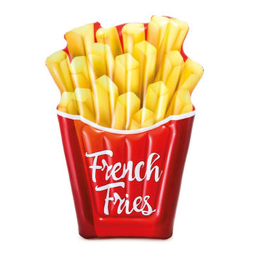 Intex 66 X 47 X 7 Foot French Fries Durable 12-Gauge Vinyl Inflatable Pool Float Floatie For Pool Playing & Lounging, Supports 2