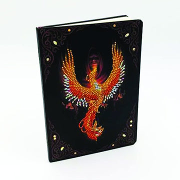 Crystal Art Diamond Painting Notebook - Phoenix Rising Notebook Kit - Create a Sparkling Notebook Cover using Crystals - For age