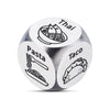 Valentines Day Couple Gifts for Him Her Date Night Dice Gifts for Couple Food Decision Anniversary Steel Dice Couple Game for Hi