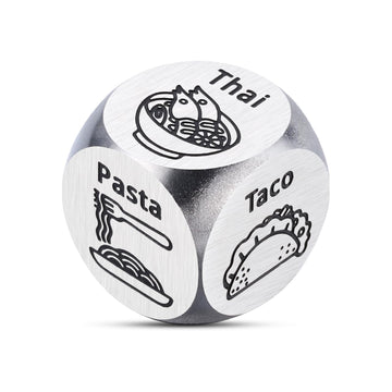 Valentines Day Couple Gifts for Him Her Date Night Dice Gifts for Couple Food Decision Anniversary Steel Dice Couple Game for Hi