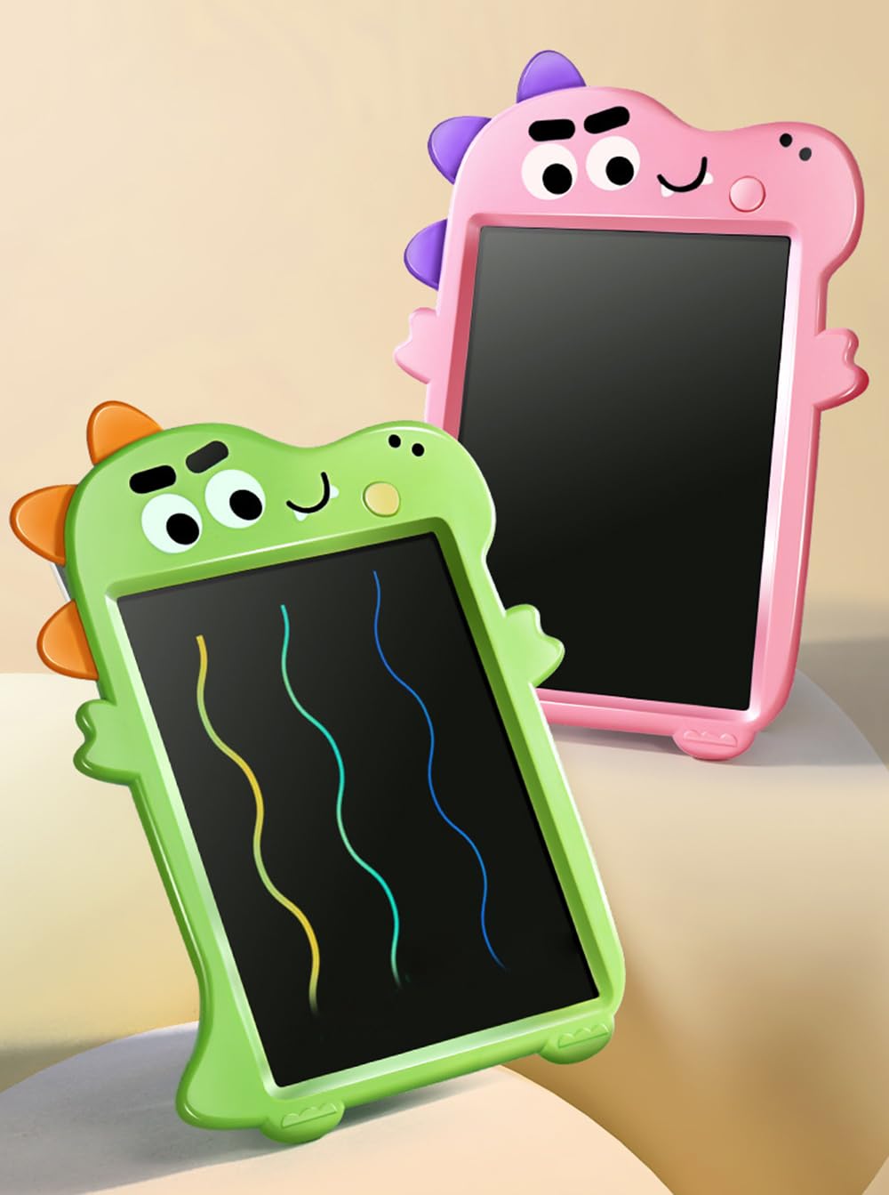 LCD Writing Tablet for Kids, 10in Colorful Doodle Board Drawing Tablet,Dinosaur Drawing Board Educational Learning Toy Birthday