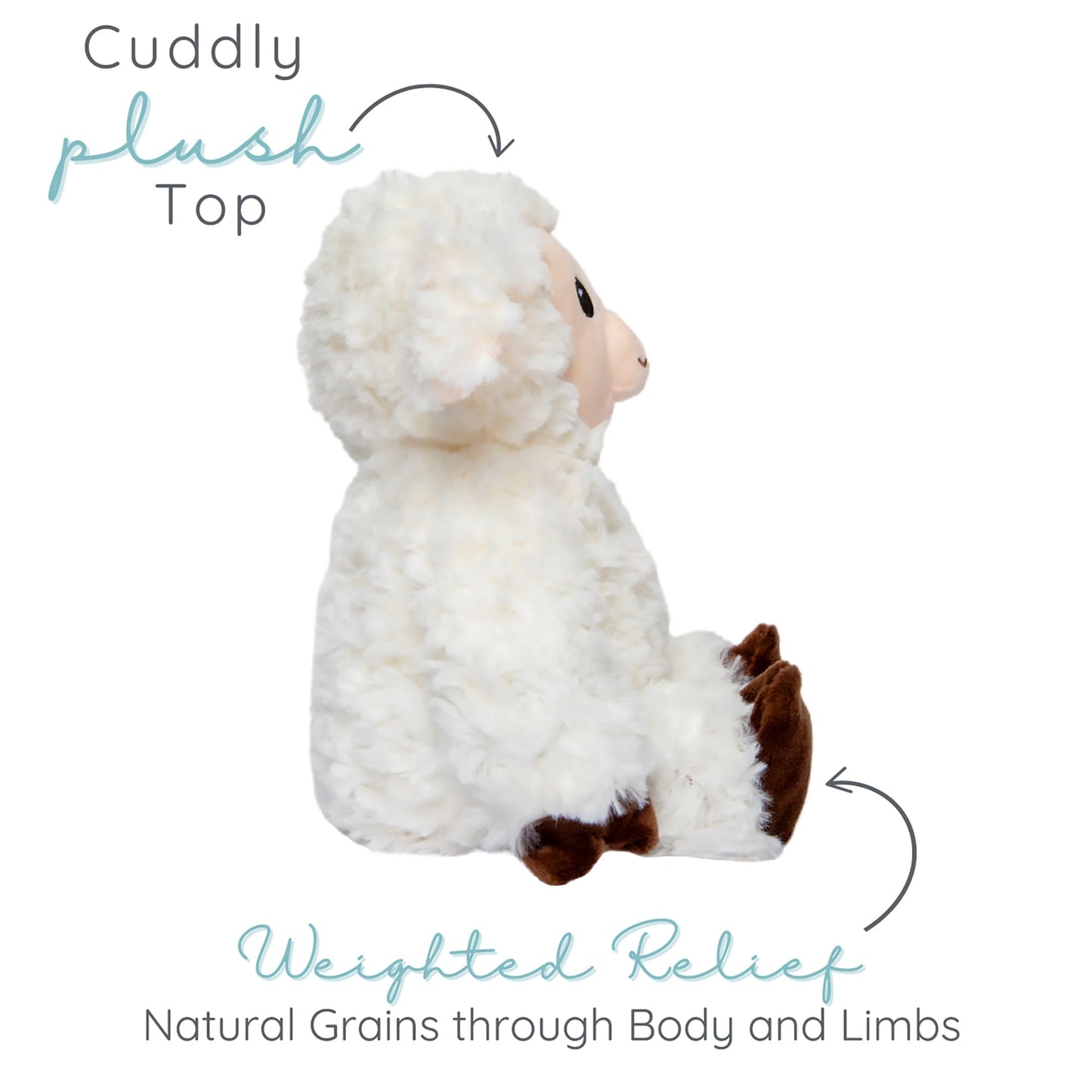 1i4 Group Warm Pals - Sheep - Cozy Microwavable Lavender Scented Plush Toys - Heated Stuffed Animal - Heatable Coolable Bedtime