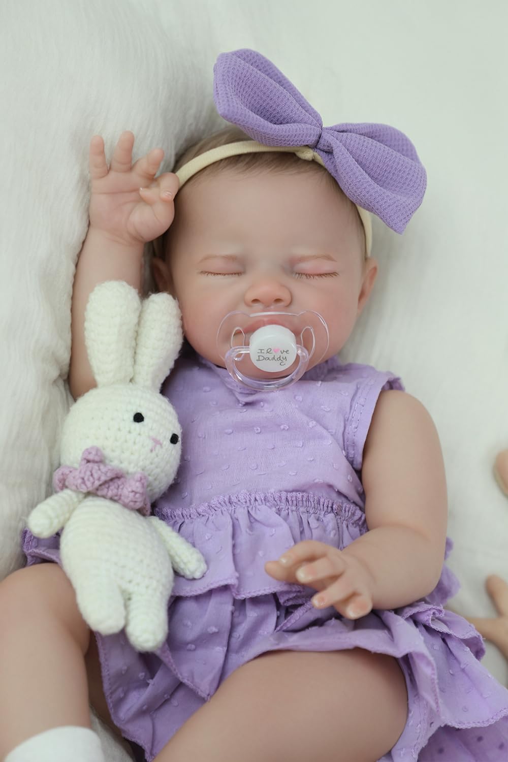 Wooroy Realistic Reborn Baby Dolls Girl - 20 Inch Lifelike Newborn Doll Real Life Weighted Soft Cloth Body With Gift Box Accesso