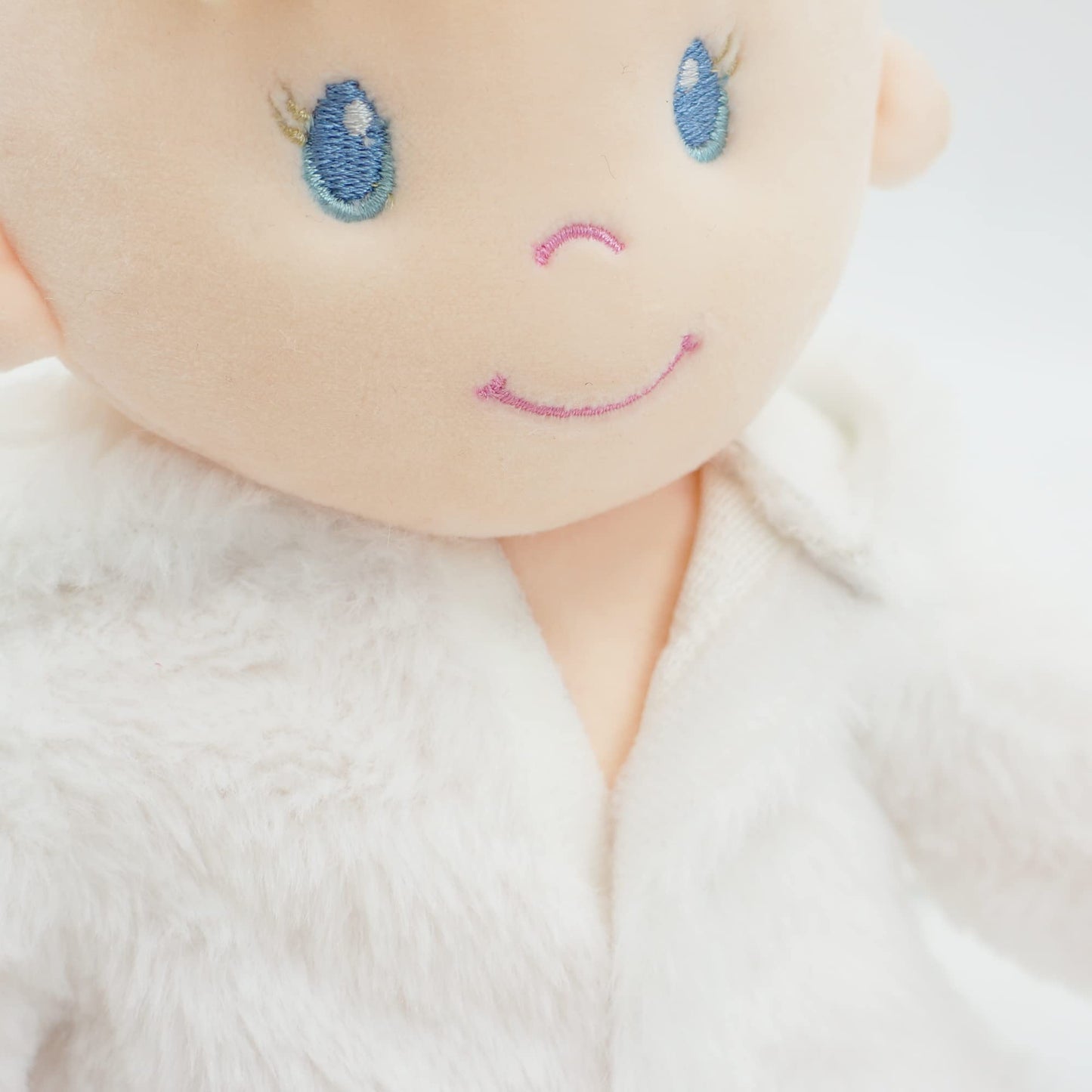 June Garden 12' Sweet Dolly Snowbun - Stuffed Ultra Soft Baby Doll For Birth And Up - Bunny Outfit