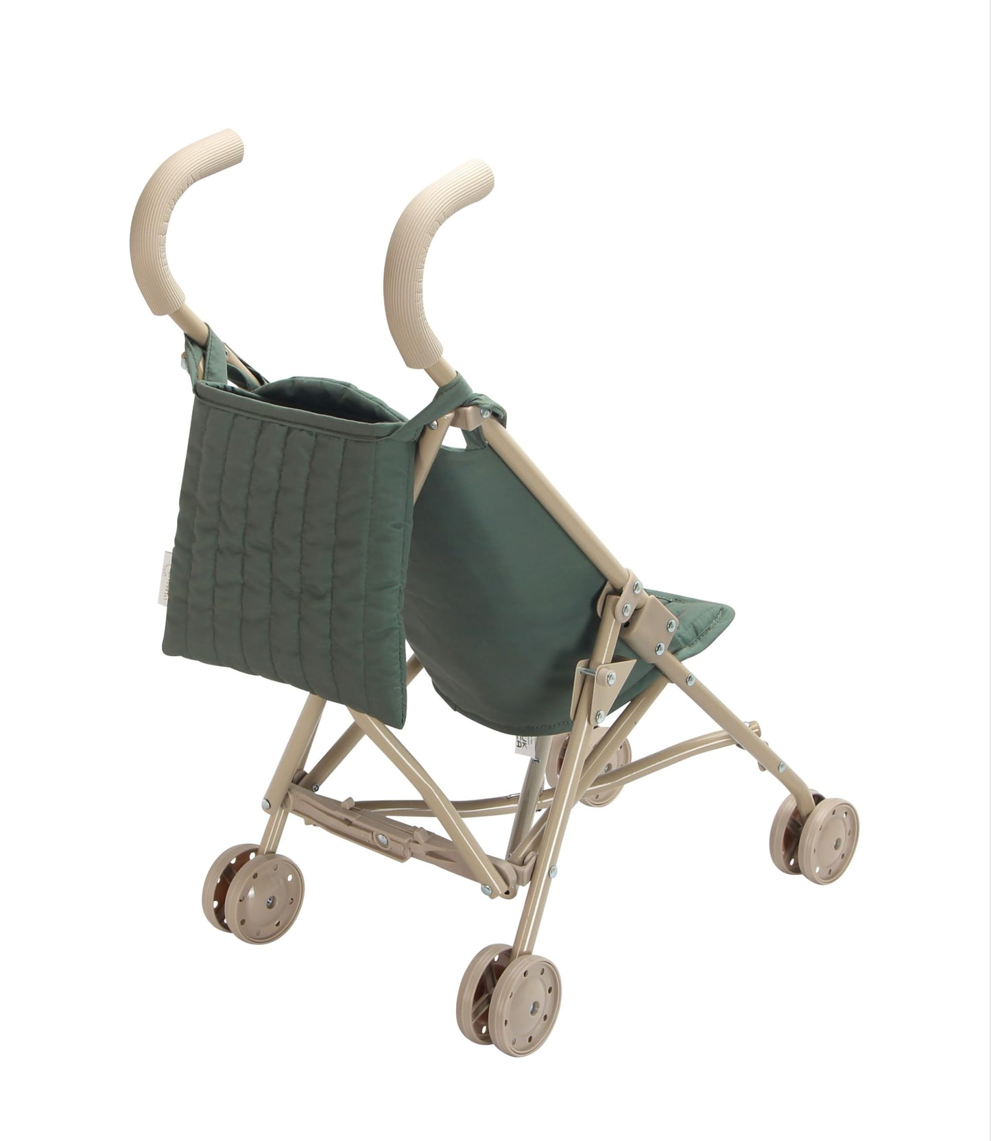 Lyla & Sage Play Co Doll Stroller - Lightweight Floral Print, 22" Standard Size, Beige/White for Kids 3+