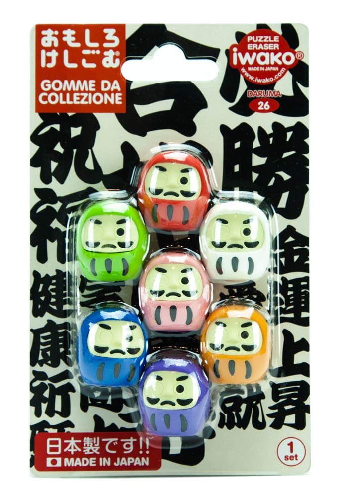 Iwako Japanese Daruma Eraser Set (38319)