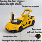 iLooboo Alloy Collectible Lamborghini Toy Vehicle Pull Back Die-Cast Car Model with Lights and Sound