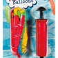 20 Rocket Balloons with Pump,(Colors May Vary),Various Packaging.