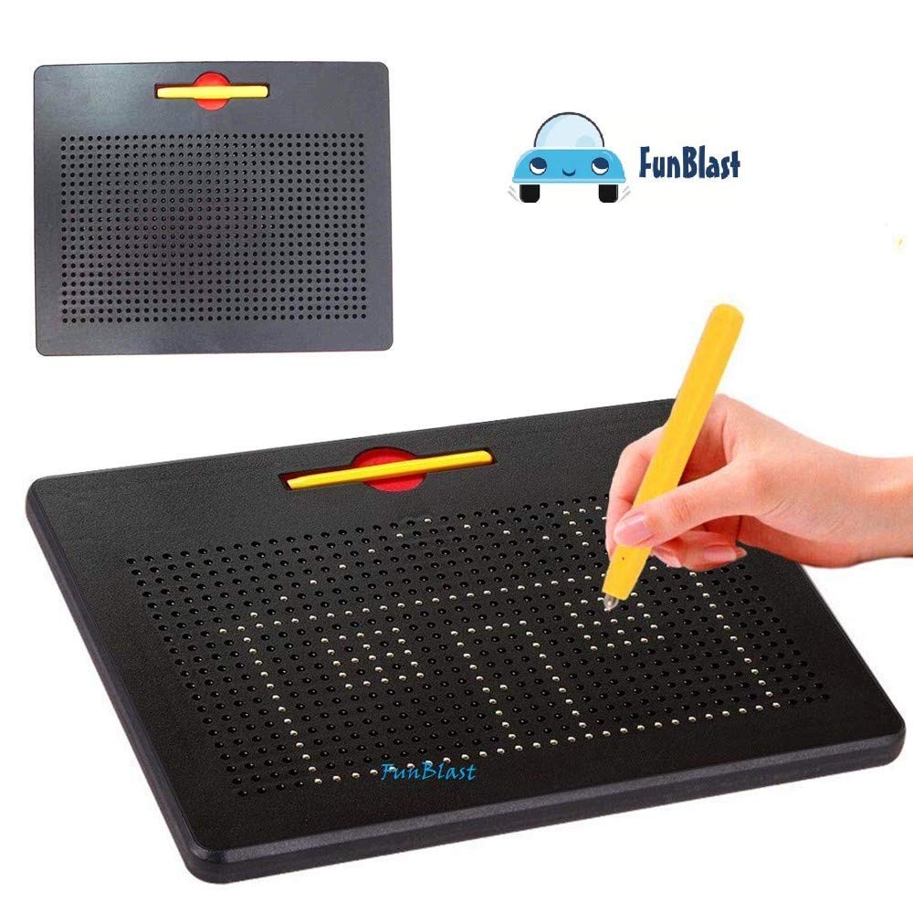 Funblast Magnetic Drawing Board Educational Toy - Sketch Pad For Kids, Draw Freely On The Doodle Pad With Magnetic Balls For 3+
