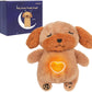 Mofusan Soothe Snuggle Dog Plush, Soothing Breathing Dog Stuffed Animal For Anxiety Adults And Kids, Lights Music And Realistic
