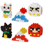 Nanoblock - Lucky Charm & Omikuji (Blind Box Complete Set), Mininano Series Building Kit