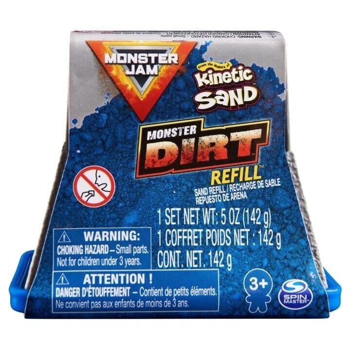 Monster Jam - Kinetic Sand - Monster Dirt 5 oz. Refill Pack (Blue)