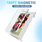 ToBeAce 100pt Magnetic Card Holders  15ct One Card Touch Holder for Trading Cards  Baseball Card Protectors Hard Plastic  Magnetic Thick Card Display Case for Sports Cards  Game Cards