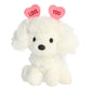 Aurora Heartwarming Love On The Mind Love You Poodle Stuffed Animal - Valentine'S Joy - Loveable Companions - White 6 Inches