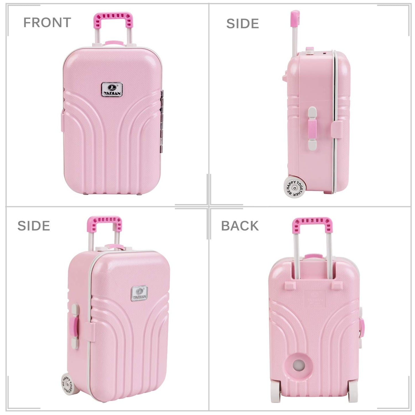 Doll Accessories Carry On Suitcase For Doll Suitcase Luggage Mini Travel Suitcase For 18 Inch Girl Doll Travel Gear Mini Trolley